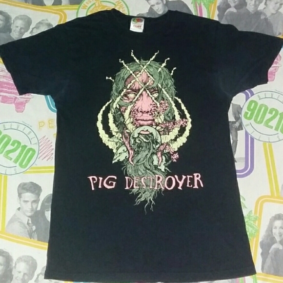 2008 Pig Destroyer Metal Shirt Vintage Y2K Tee - Picture 2 of 5